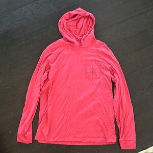 Vineyard Vines Pink Hooded Long Sleeve Shirt